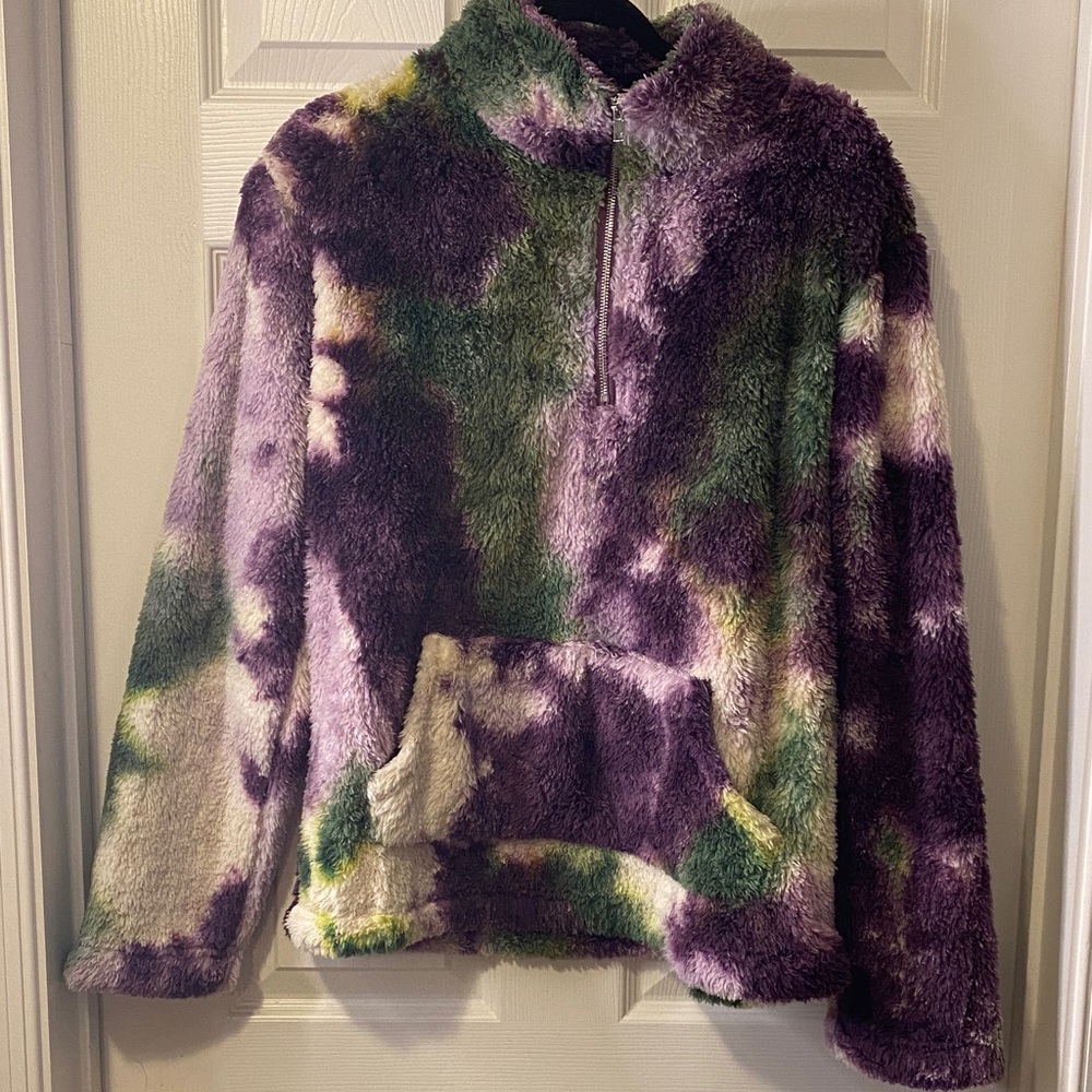 Lala Factory Cozy Tie-Dye Fleece Sweater